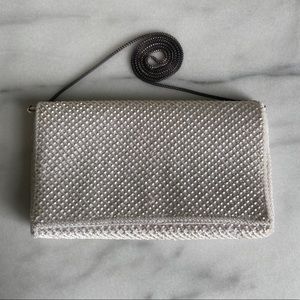 VINTAGE WALBORG • Beaded Purse Pearlcore Vibes White Crossbody Mini Bag Barbie